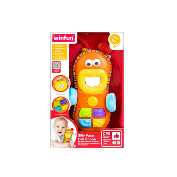 قیمت و خرید آویز موبایلی وین فان | Winfun Silly Face Cell Phone در فروشگاه سیسمونی ارمغان کیدز ( ارمغان کودک پارک ملت )