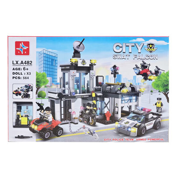 قیمت و خرید ساختنی ( لگو ) اسباب بازی پایگاه پلیس برند LX کد LX.A482 در فروشگاه سیسمونی ارمغان کیدز ( ارمغان کودک پارک ملت )