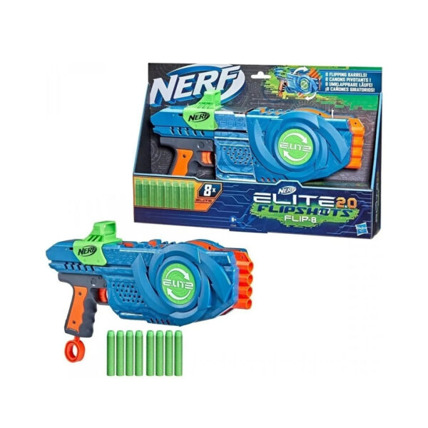 قیمت و خرید تفنگ بازی نرف Nerf مدل Elite 2.0 Flipshots Flip-8 در فروشگاه سیسمونی ارمغان کیدز ( ارمغان کودک پارک ملت )