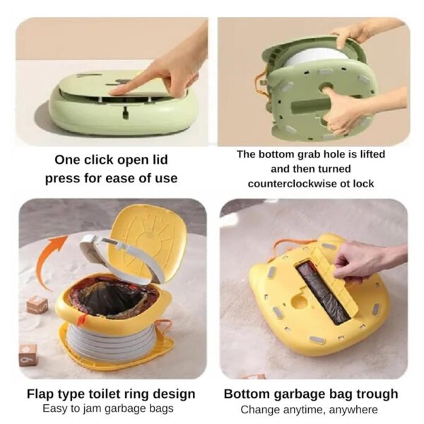 قیمت و خرید توالت فرنگی کودک مدل آکاردئونی مسافرتی در فروشگاه سیسمونی ارمغان کیدز ( ارمغان کودک پارک ملت )